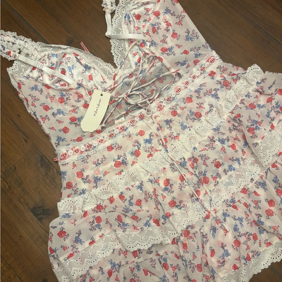 NWT for love and lemons floral slip dress - Picture 9 of 16